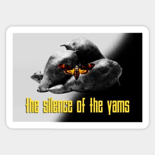 the silence of the yams Sticker